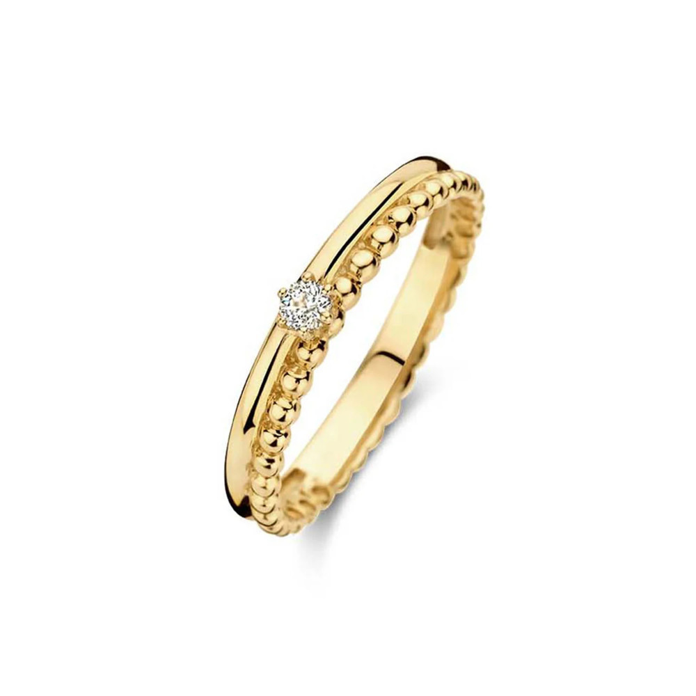 Jackie Gold Villa Carmina White Topaz prsten 