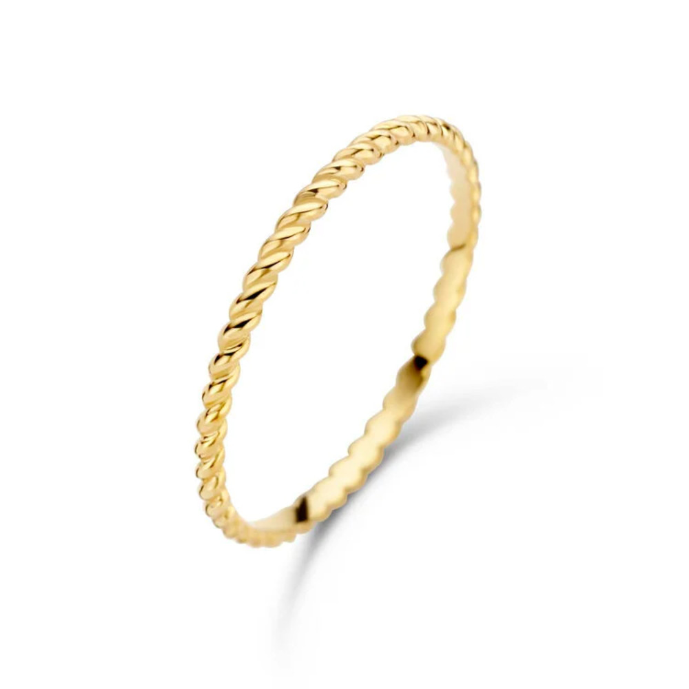 Jackie Gold Twist prsten 